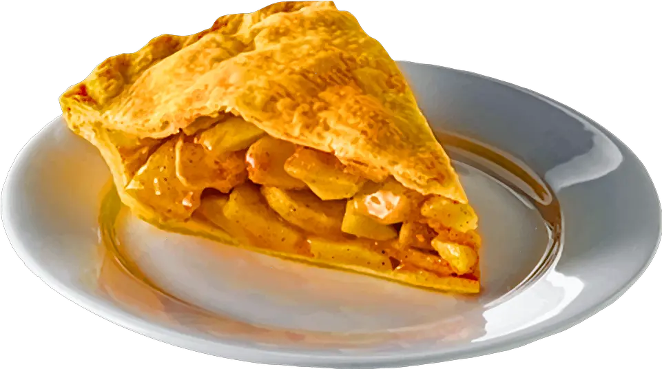 Apple Pie Slice Plate Plates Of Food Transparent Background Png Apple Pie Png