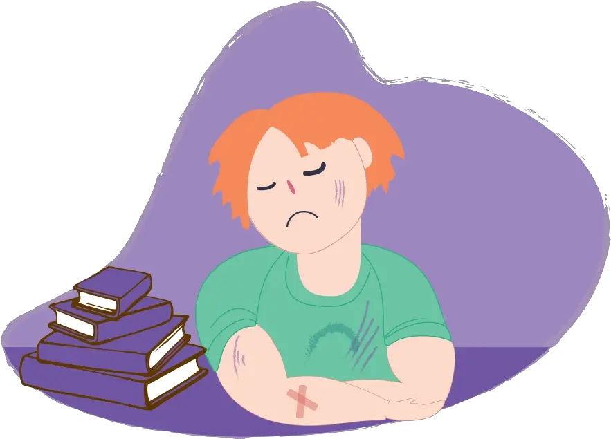 Sad Boy With Scratches Clip Art Png Sad Guy Png