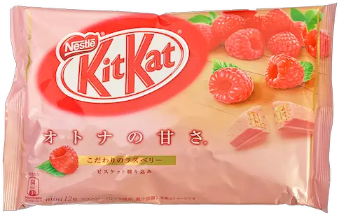 Kit Kat Raspberry 12 Pack U2013 Snackcrate Kit Kat Purple Sweet Potato Png Kit Kat Png