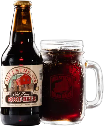 Root Beer U2013 Millstream Brewing Co Amana Ia Restaurant U0026 Bar Millstream Brewing Png Mug Root Beer Logo