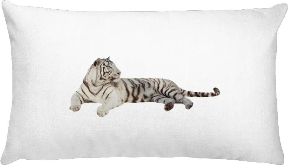 White Tiger Print Rectangular Pillow Pillow Png White Tiger Png