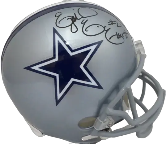 Ezekiel Elliott Dallas Cowboys Signed Dallas Cowboys Helmet Decals Png Ezekiel Elliott Png