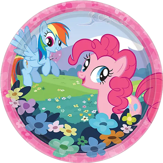 My Little Pony Party Lunch Plates Just For Kids Lamina Comestible Lámina De Pony Png My Little Pony Png