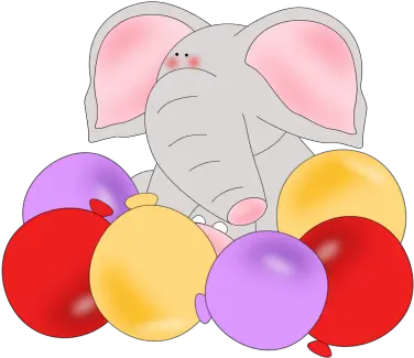 Elephant Birthday Balloons Clip Art Elephant Birthday Birthday Png Birthday Balloons Png png