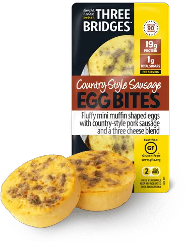 Sausage Egg Bites Delicious Healthy Ready In 90 Seconds Three Bridges Egg Bites Sausage Png Def Jam Icon Girlfriends