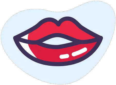 Red Lips Icon Of Colored Outline Style Available In Svg Clip Art Png Red Lipstick Png