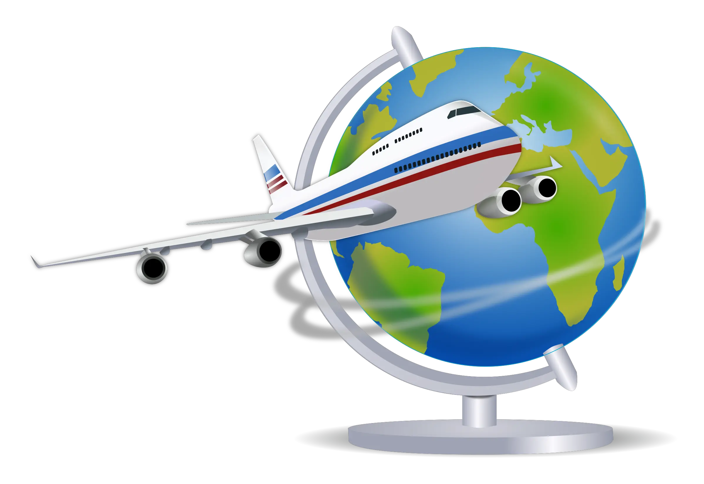 Picture Travel Globe Clipart Png Boeing Png