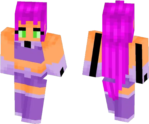 Download Starfire From Teen Titans Go D Minecraft Skin For Minecraft Skins Socks Male Png Teen Titans Png