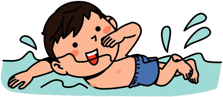 Child Boy Swim Clipart Cartoon Child Swimming Transparent Png Swimming Clipart Png