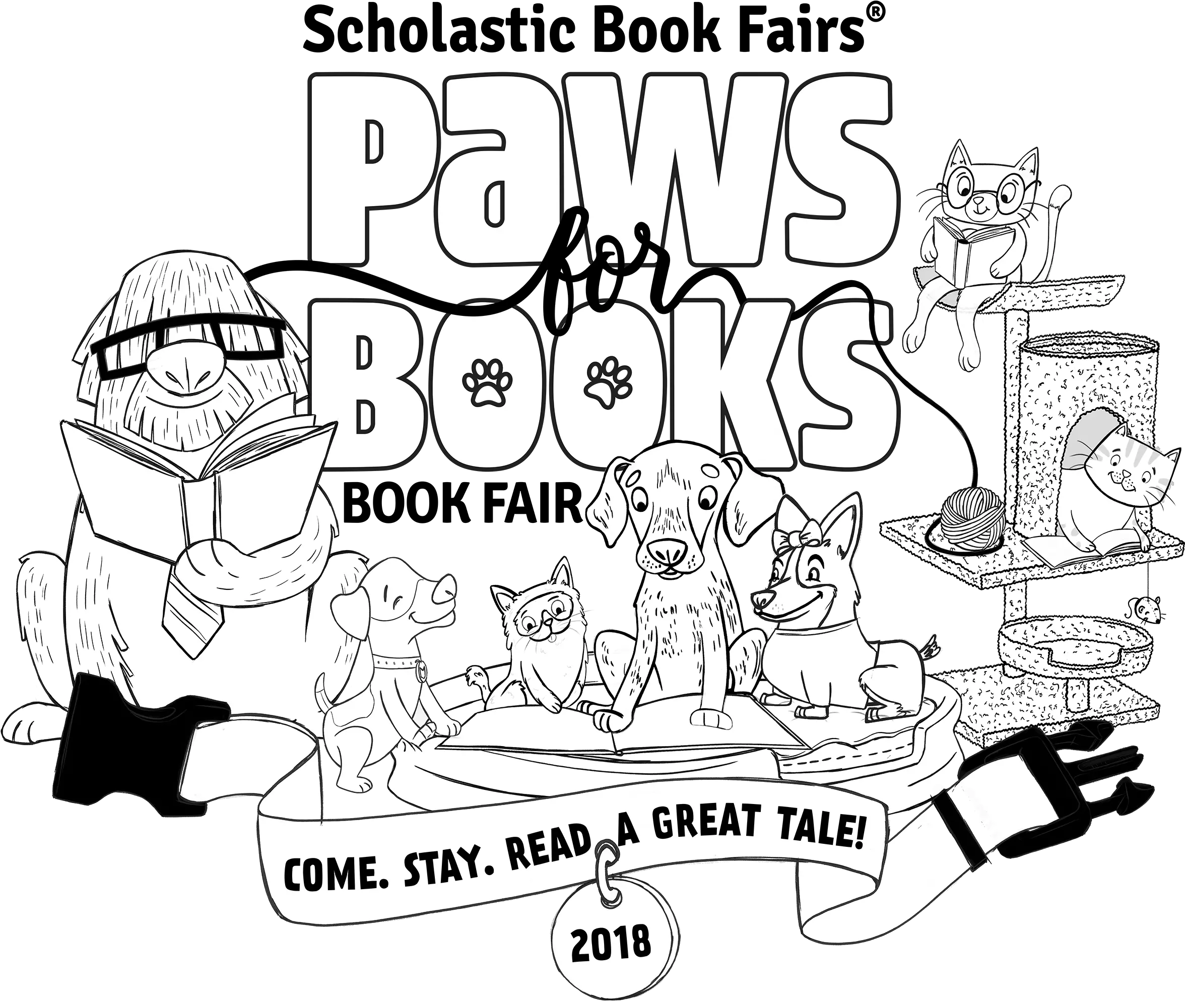 Hight Resolution Of Paws For Books Book Fair Clip Art Clip Art Png Books Clipart Transparent png