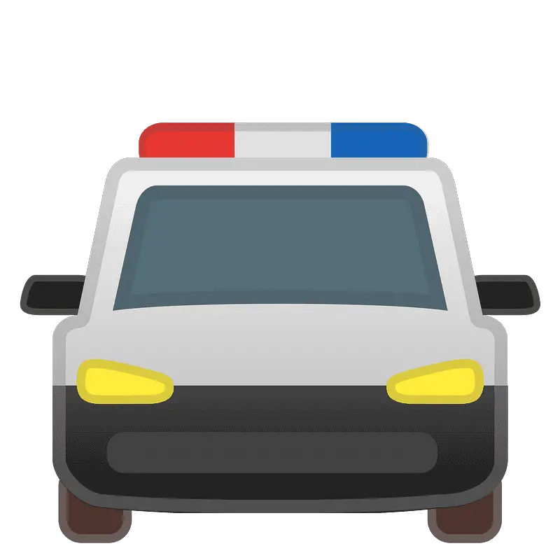 Oncoming Police Car Icon Noto Emoji Travel U0026 Places Meaning Png Cop Car Png