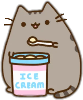 Pusheen Cat Icecream Cold Hot Yummyfreetoedit Pusheen Pusheen Cat Ice Cream Png Pusheen Cat Png
