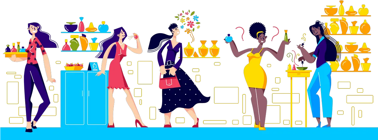 Perfume Icon Download In Line Style Mujer Vendiendo Perfumes En Dibujo Png Create Animated Buddy Icon