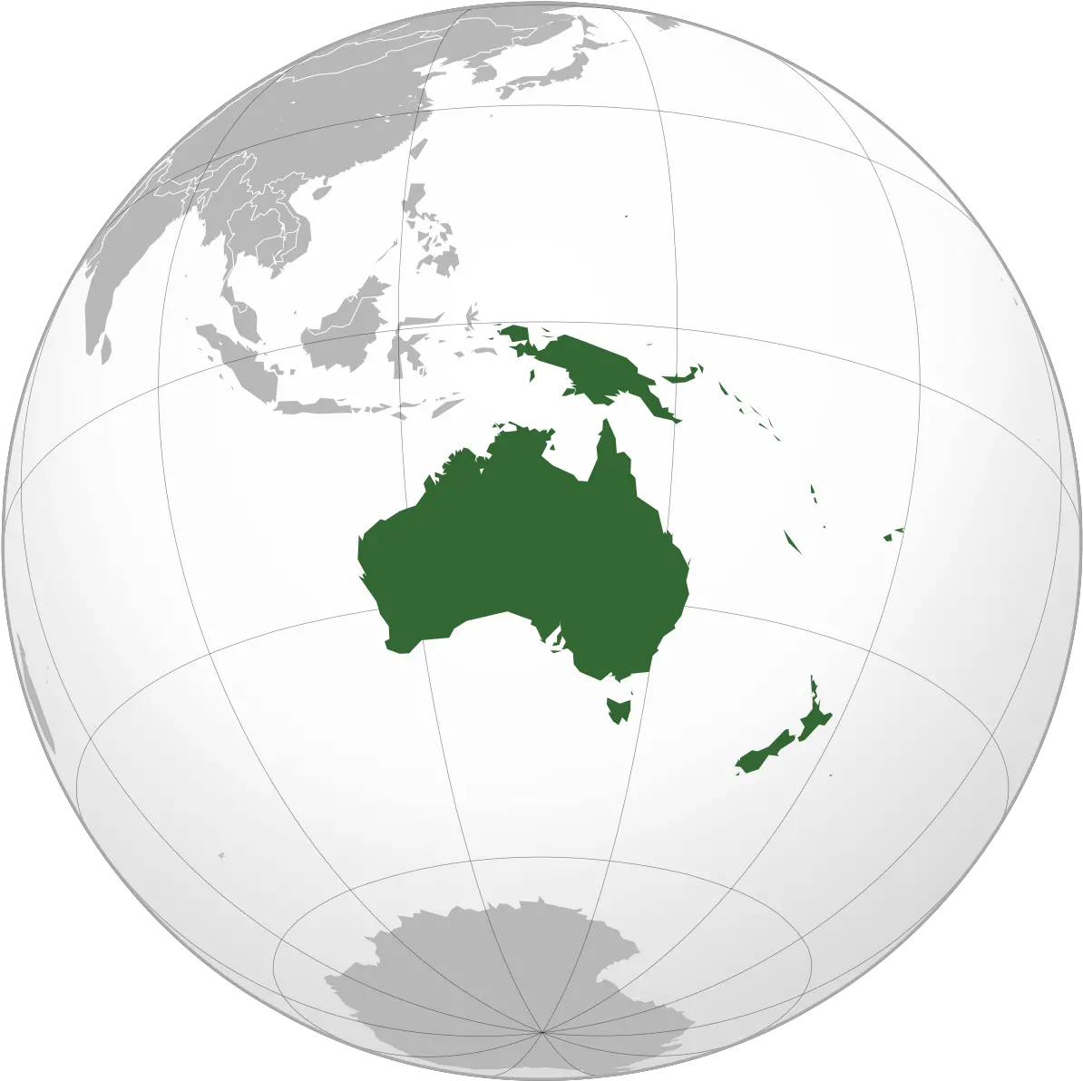 Oceania Wikipedia Australia Map On Globe Png The World Png