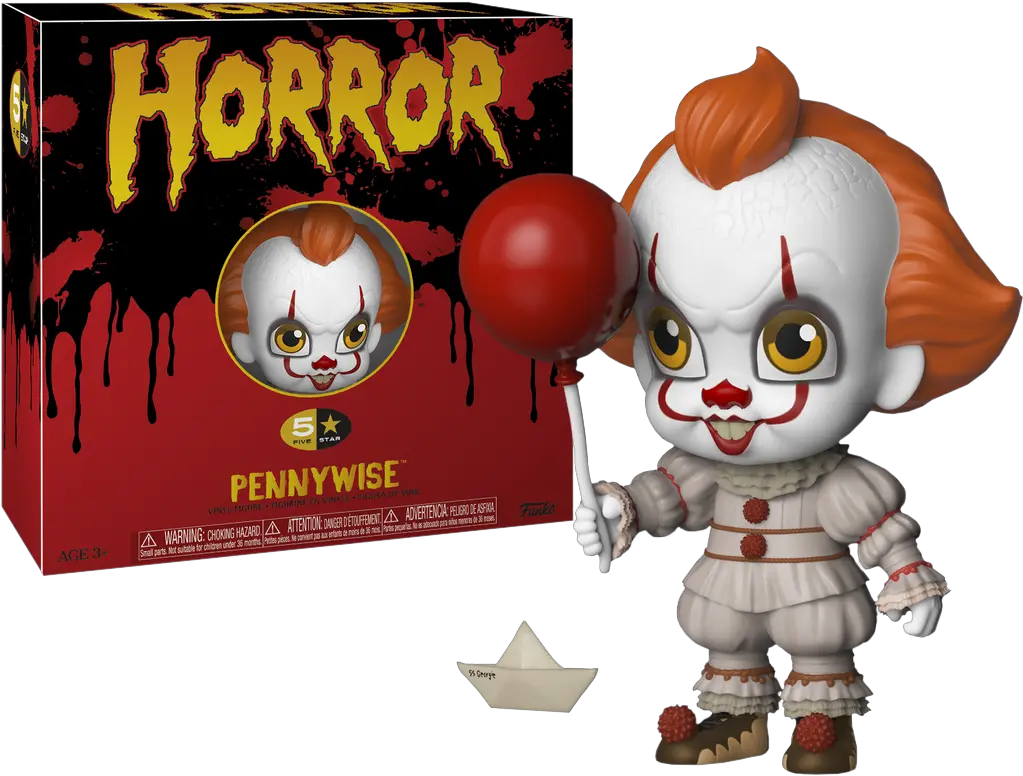 Funko 5 Star Horror Pennywise Vinyl Figure Funko Prnnywise Png Pennywise Transparent