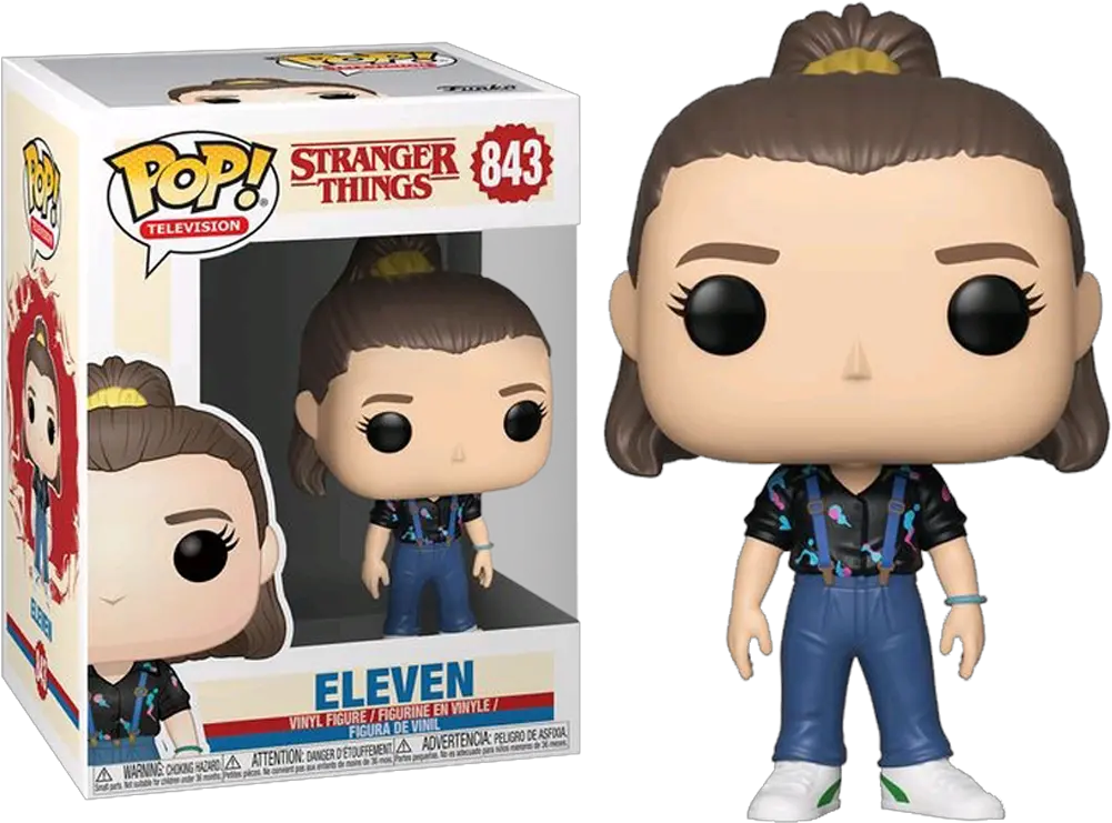 Stranger Things 3 Eleven With Overalls Pop Vinyl Figure Funko Pop Stranger Things Png Overalls Png