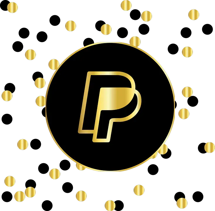 Paypal Venmo Zelle Facebook Icons Black And Gold Png Venmo Png
