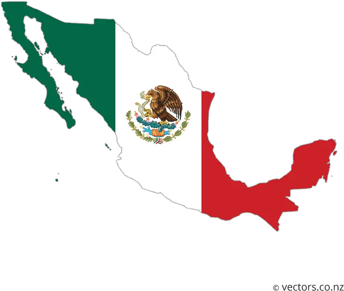 Flag Vector Map Of Mexico Mexico Vector Map Flag Png Us Flag Transparent Background