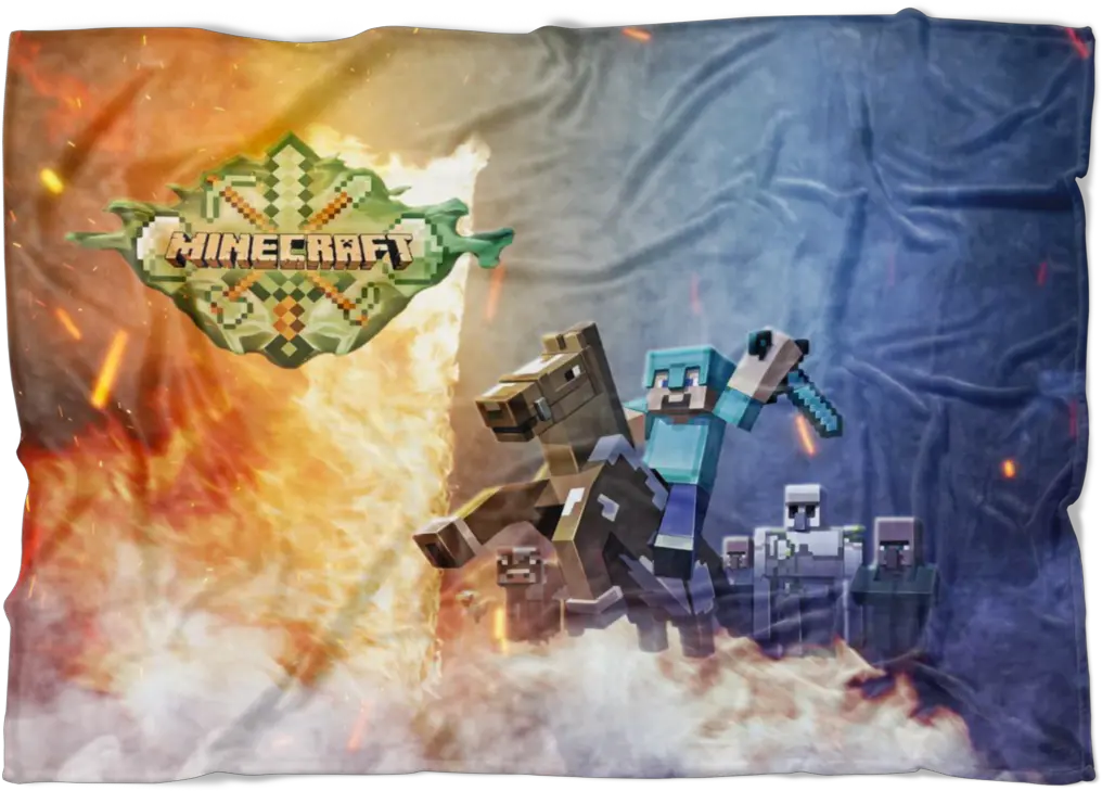 Fleece Blanket Steve Diamond Sword Explosive Weapon Png Minecraft Diamond Sword Png