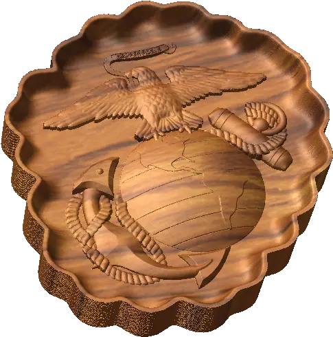 Eagle Globe And Anchor Style C Cnc Military Emblems Carving Png Eagle Globe And Anchor Png