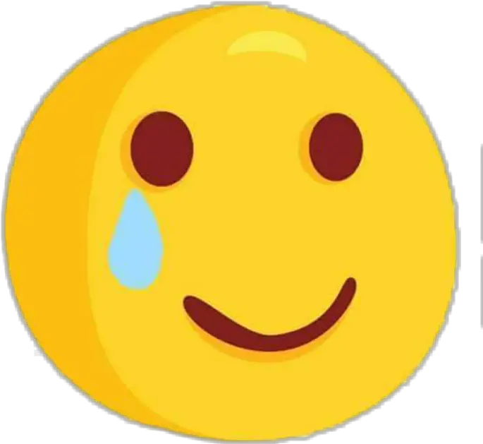 Cute Smile Face Icon Tear Cry Sticker By Lionle8801 Wide Grin Png Smile Face Icon