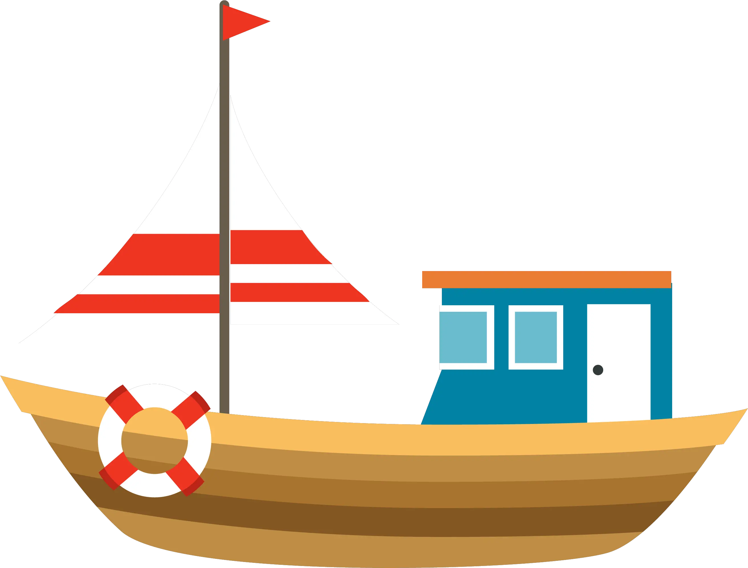 Illustration Vector Cartoon Chart Sail Boat Cartoon Png Boat Png