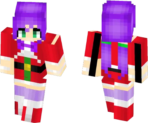 Download Nozomi Tojo Christmas V1 Set Minecraft Skin For Minecraft Girl Skin Pajamas Png Nozomi Tojo Png