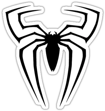 Outline Of Spider Man Logo Spiderman Symbol Png Spiderman Logo Black And White