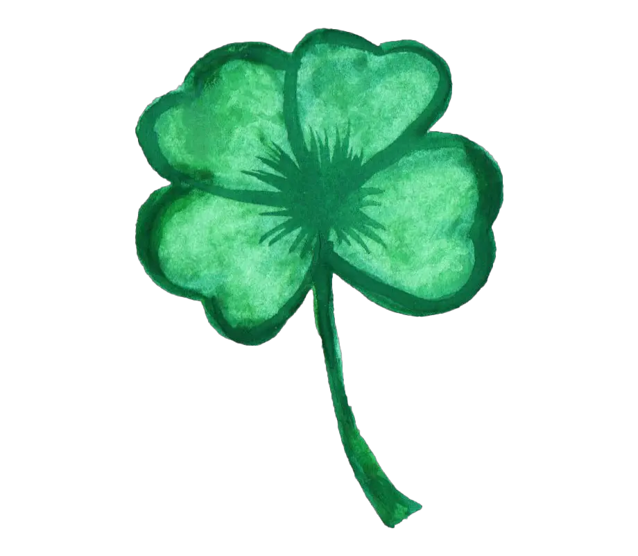 7 Watercolor Clover Transparent Watercolor Four Leaf Clover Transparent Png Shamrock Transparent