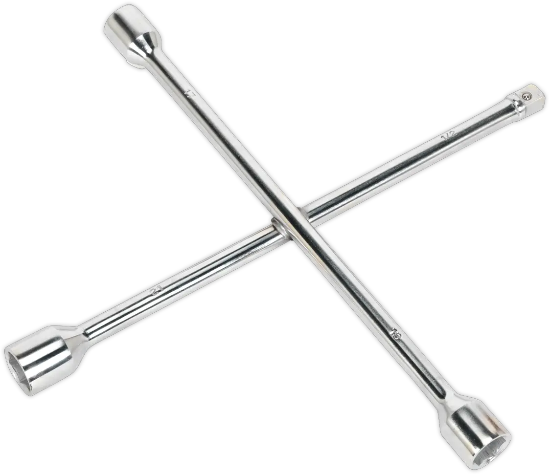 Sealey Ak2093 4 Way Wheel Nut Lug Wrench Wheel Tools Sealey Lug Wrench 17 Ak2093 Png Wrench Png