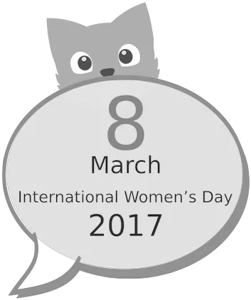 Womens Day Logo Speech Balloon Png Public Domain Logo