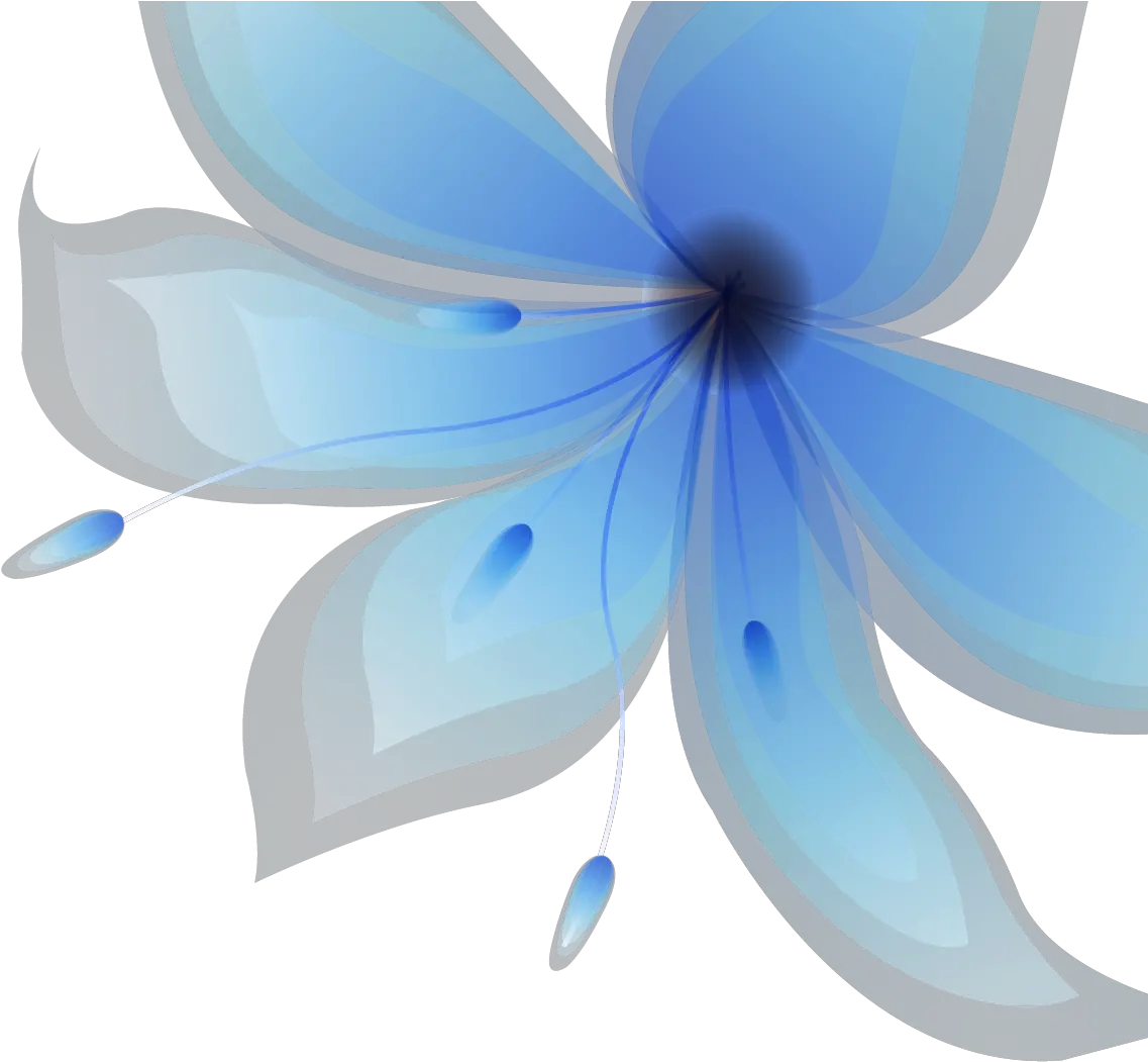 Download Blue Light Large Flower Flowers Free Transparent Transparent Background Light Blue Flowers Png Flower Graphic Png