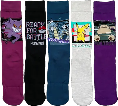 Pokemon Socks Stocking Filler Primark 9 1268 Uk Pikachucharizardgyarados Ebay Png Pokemon Pink Face Icon