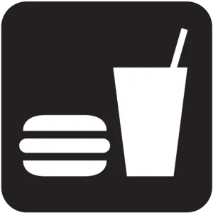 Snack Bar Black Png Svg Clip Art For Food And Drinks Sign Snack Png