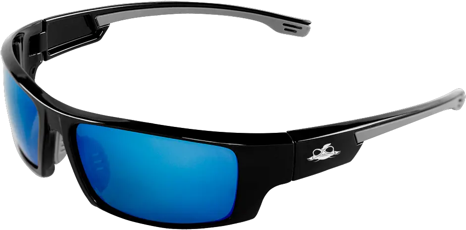 Bullhead Safety Dorado Polarized Blue Mirror Glasses Bh95129af Bullhead Safety Glasses Png Safety Glasses Png