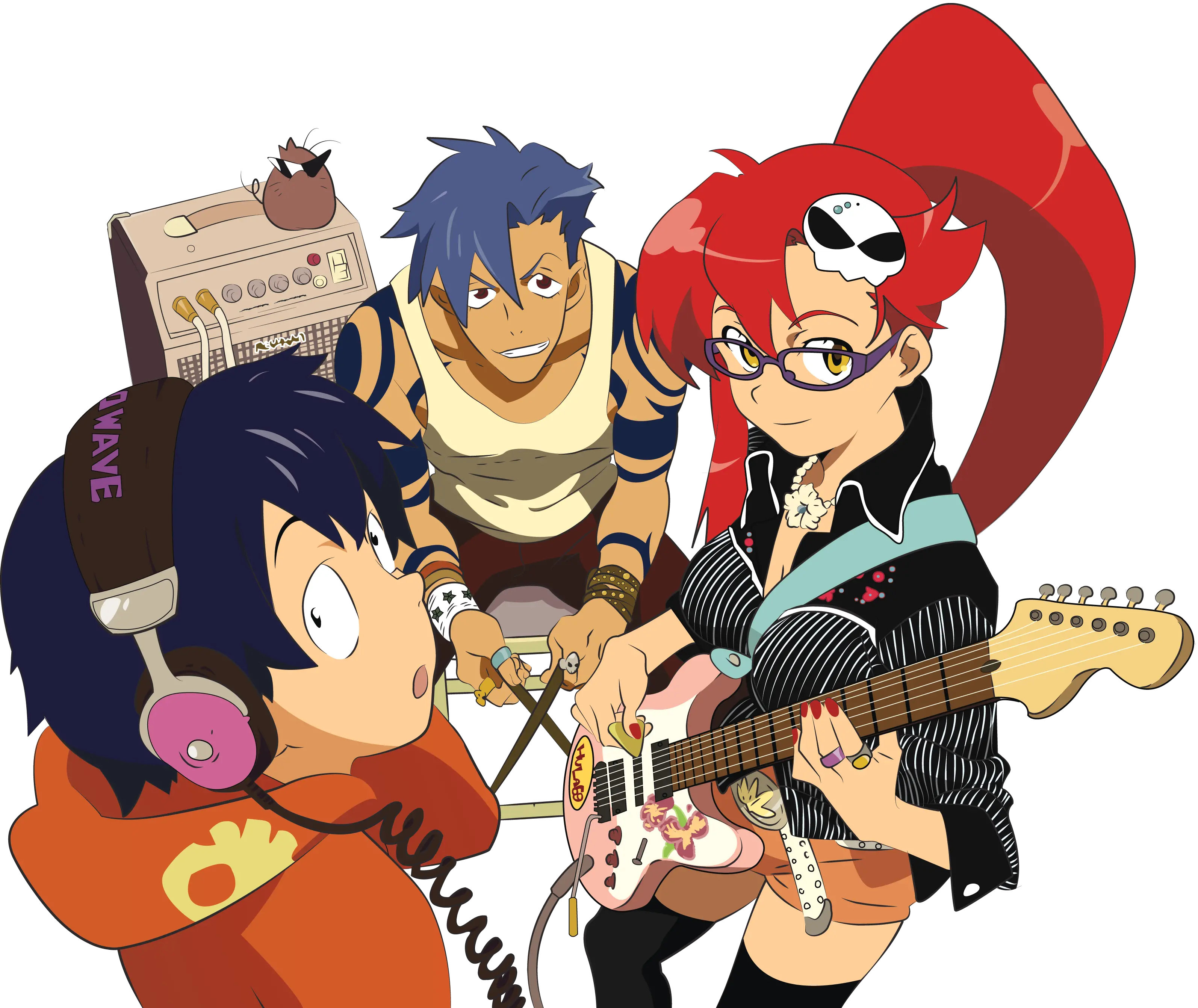 Download Hd Png Gurren Lagann Yoko Mech Tengen Toppa Gurren Lagann Band Gurren Lagann Logo