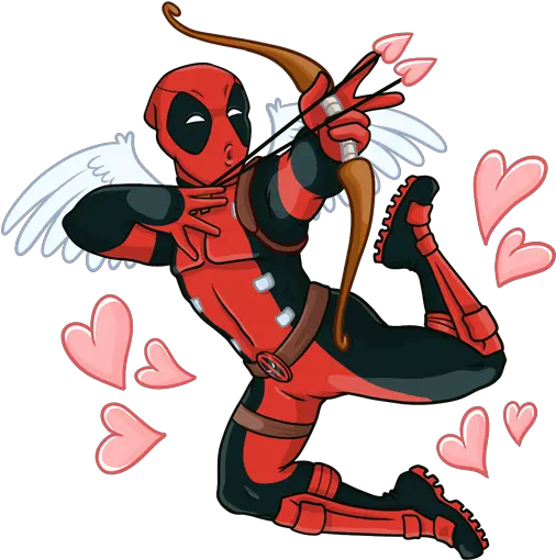 Vk Sticker 7 From Collection Deadpool Download For Free Deadpool Stickers Png Whatsapp Deadpool Png