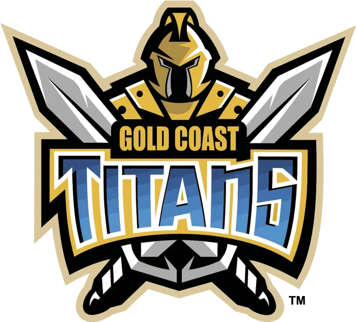 Gold Coast Titans Primary Logo Gold Coast Titans Logo Png Gladiator Logo