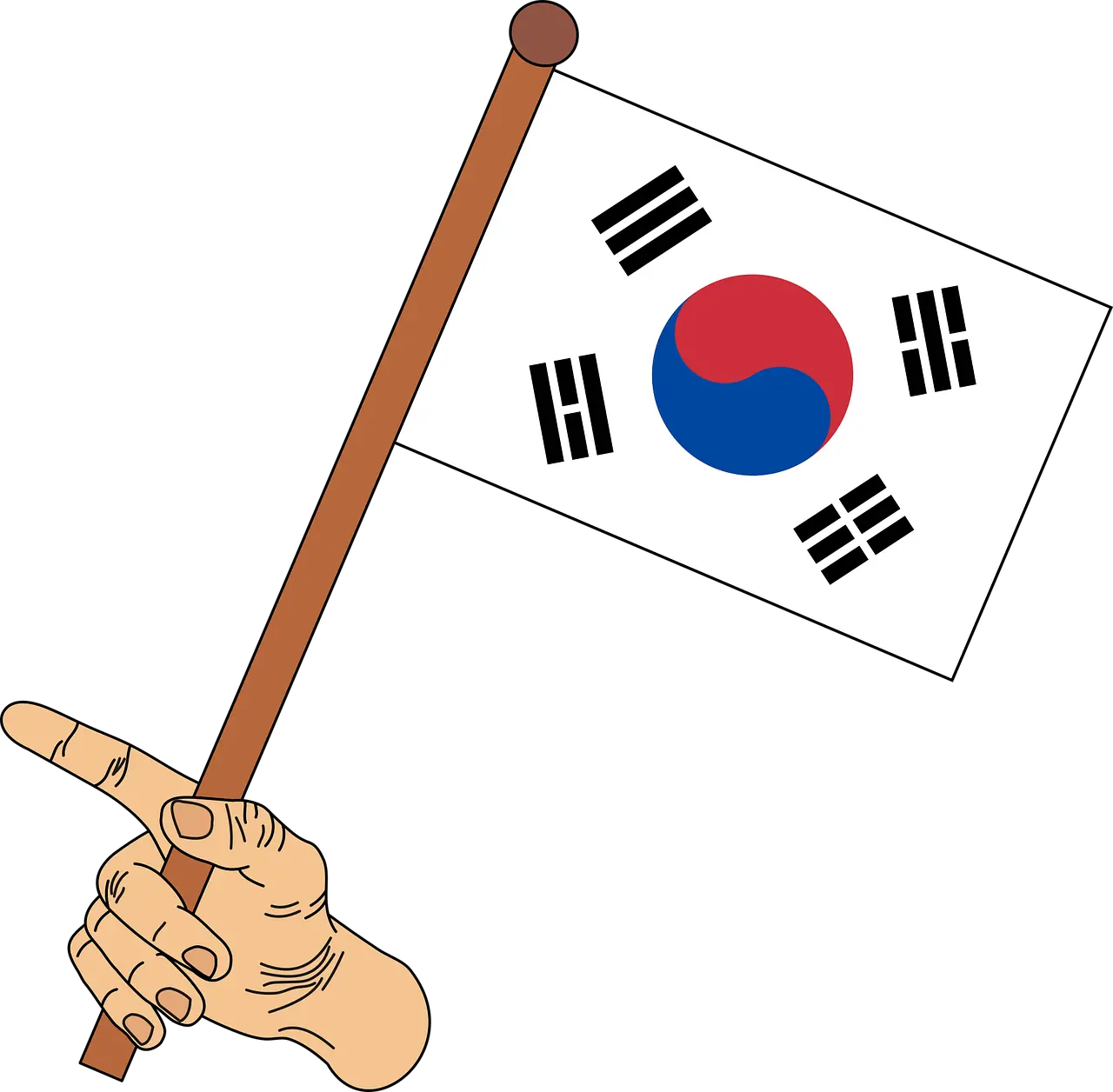 Flag South Korea Japan And Korea Flag Png Korean Png