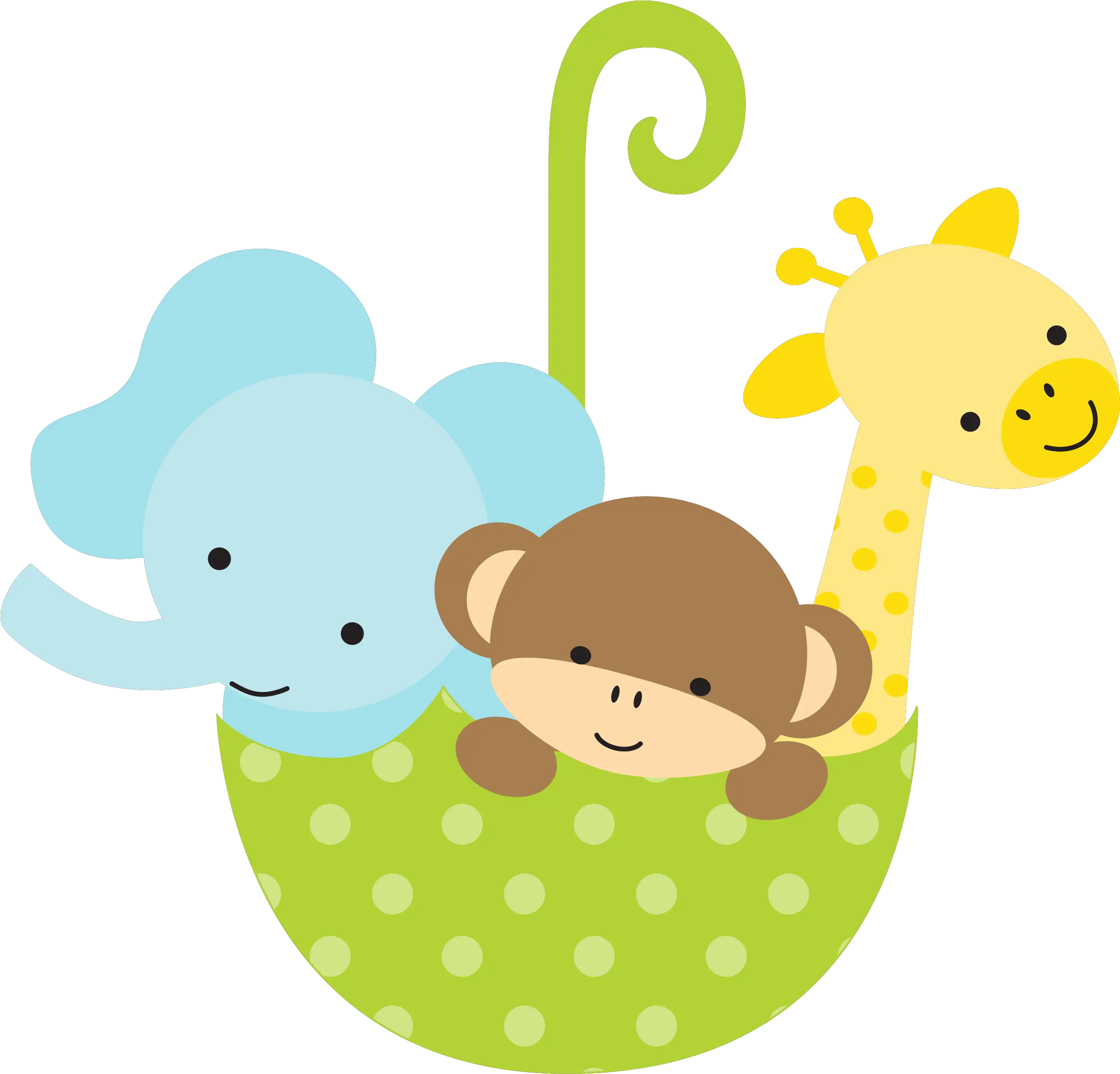 Baby Shower Animal Clipart Png Cartoon