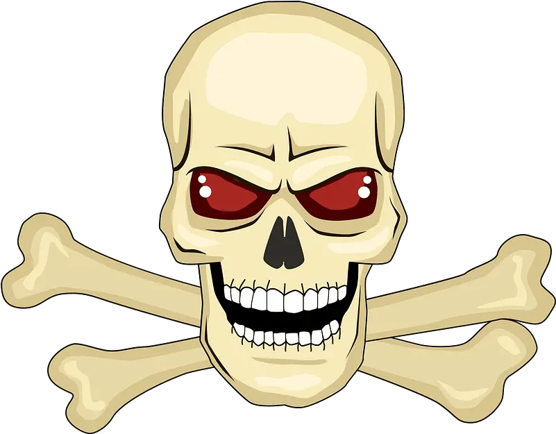Skull And Bones Clipart Free Download Transparent Png Creepy Evil Mouth Png