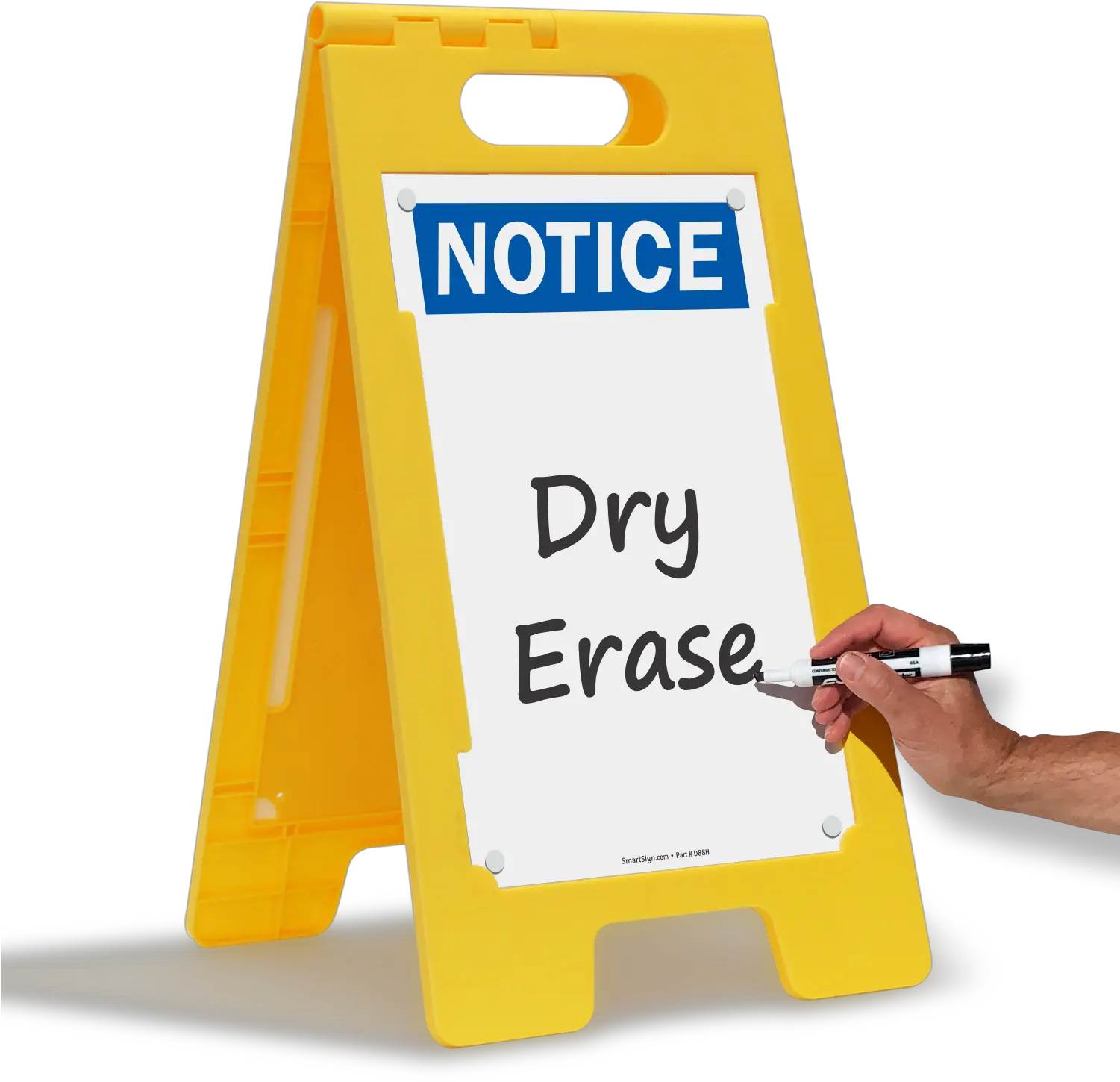 Floorboss Xl Free Standing Sign Notice Blank Write On The Surface With Dry Erase Pen Warning Signs For Hot Work Png How To Change Desktop Icon To Blank
