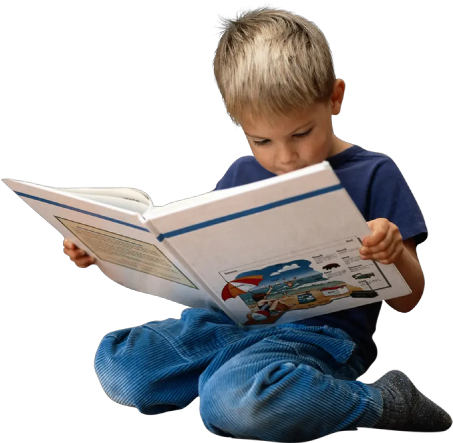 Child Png Image Kid Reading Book Png Children Png