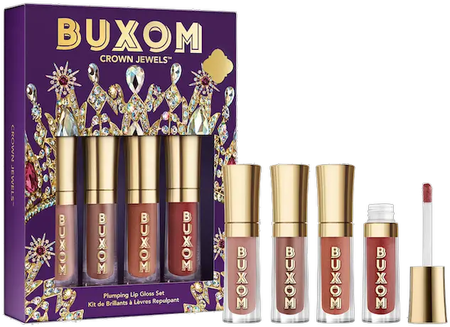 Sephora Holiday 2021 Best Beauty Gift Sets With Omg Values Buxom Crown Jewels Plumping Lip Gloss Set Png Huda Beauty Icon Liquid Lipstick
