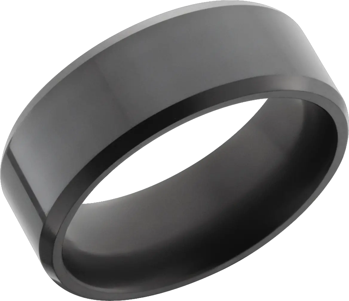 Elysium Black Diamond Polished Menu0027s Band Png
