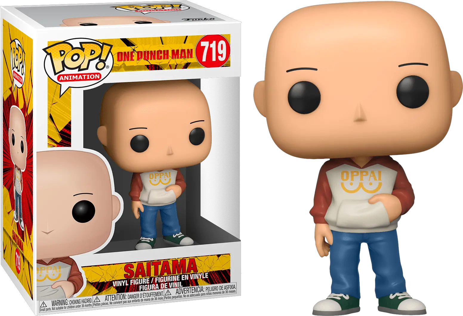 One Punch Man Saitama Casual Funko Pop Vinyl Figure One Punch Man Funko Pop Png Saitama Png