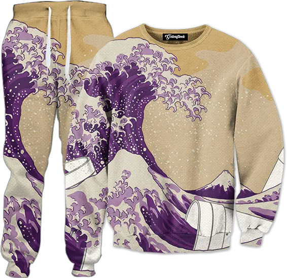 Lean Cup Wave Tracksuit Hokusai Great Wave Png Lean Cup Png