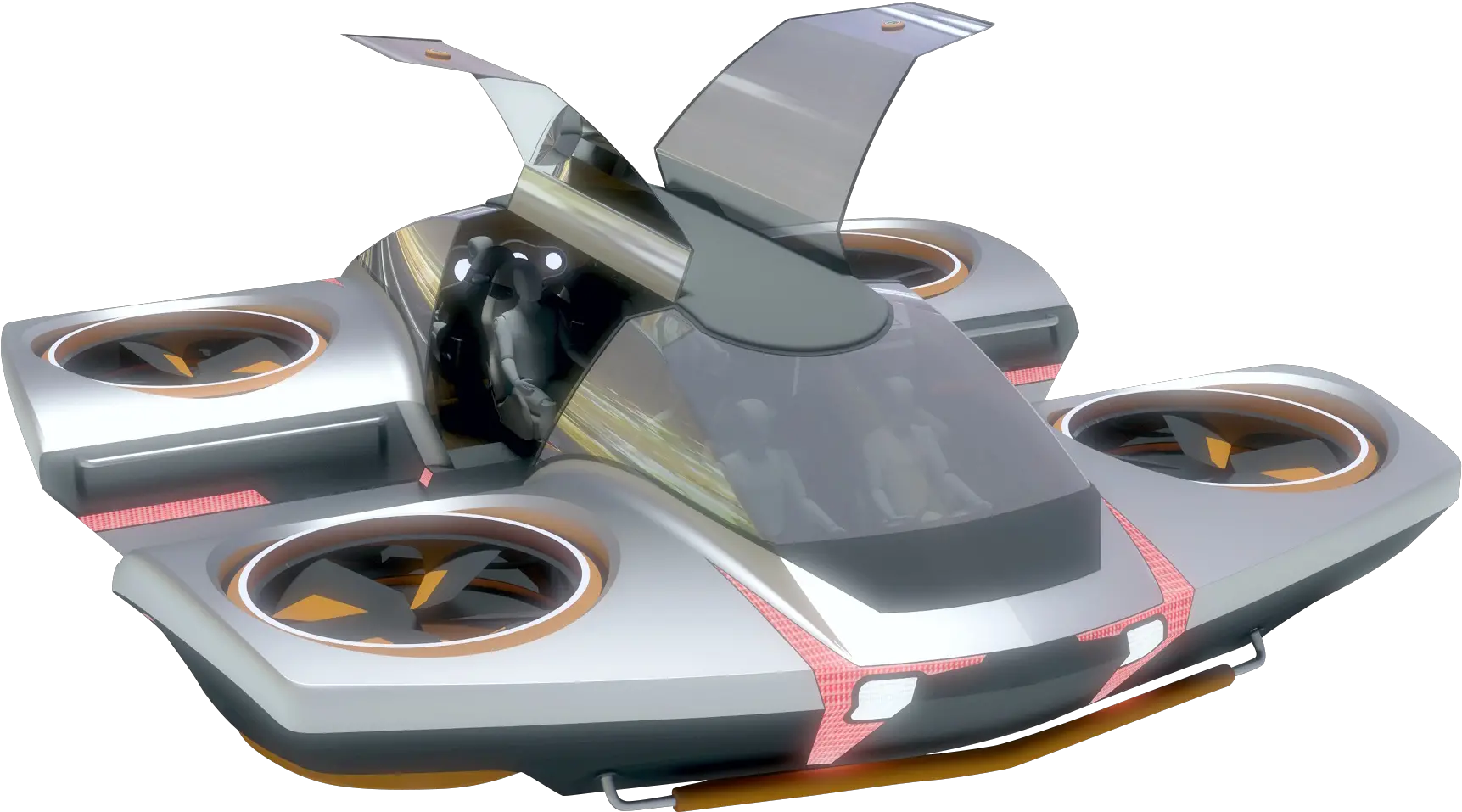 Dekatone Flying Car Evtol Aircraft Speedboat Png Flying Car Png