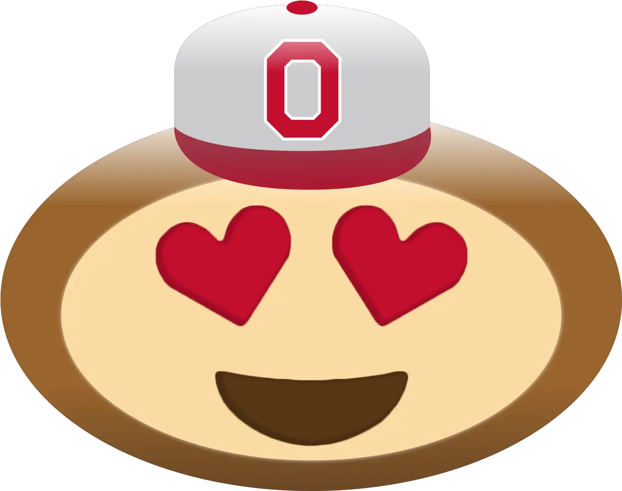 Or Do I Love Them Ohio State Emoji Clipart Full Size Brutus Buckeye Png Heart Eye Emoji Png