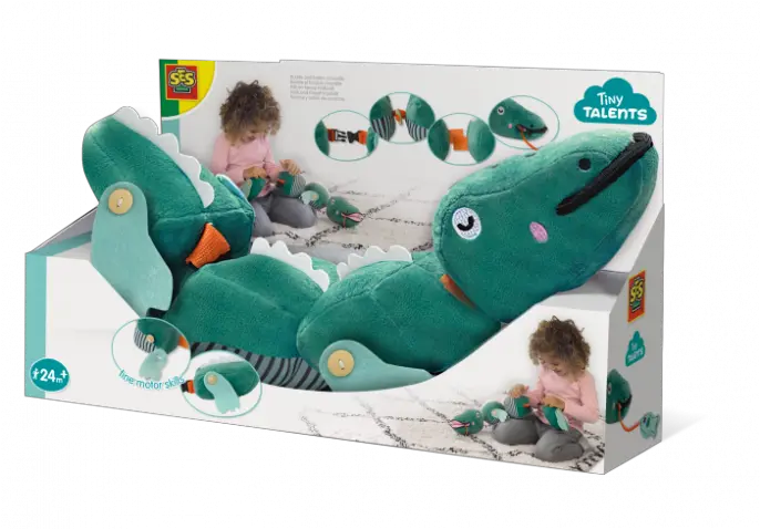 Ses Creative Buckle And Button Crocodile Ses Creative Tiny Talents Klik En Knoop Krokodil Png Crocodile Transparent